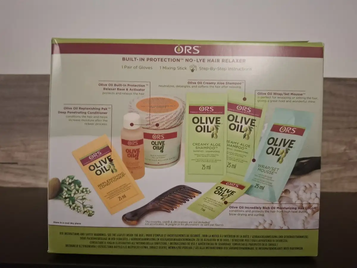 Kit Défrisant sans soude ORS Olive Oil