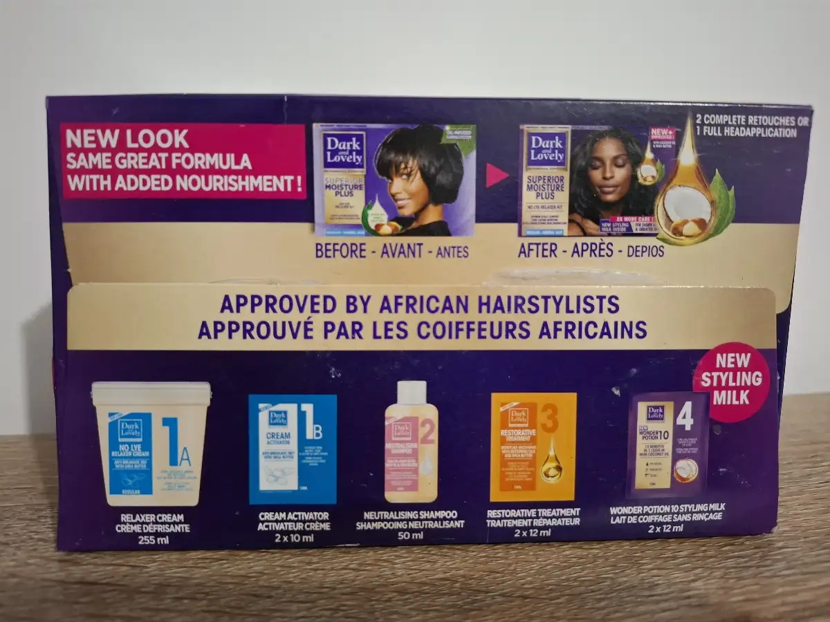 Kit Défrisage au Beurre de Karité Normal - Dark and Lovely