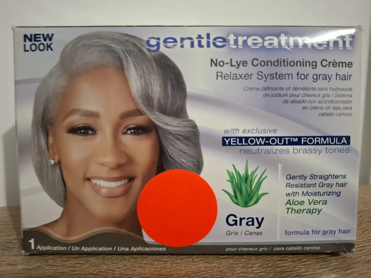 Kit De Défrisant Pour Cheveux Gris- Gentletreatment