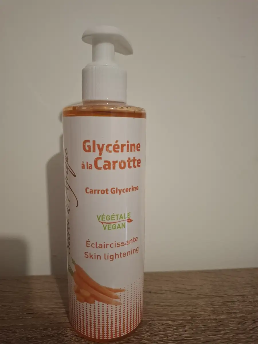 Glycérine végétale à la Carotte, Éclaircissante - Secret d'Afrique 250 ml