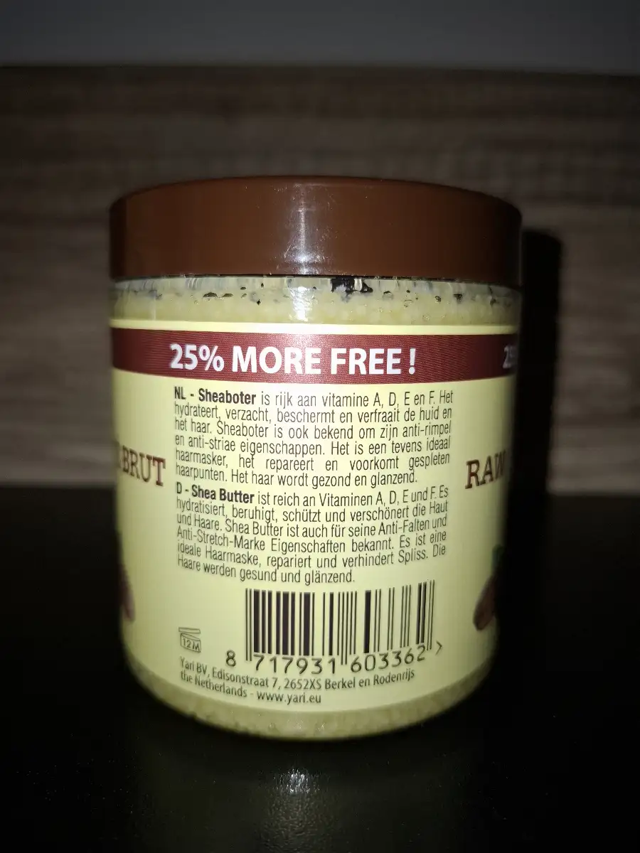 Beurre de Karité 100% Pure 250 ml - Yari