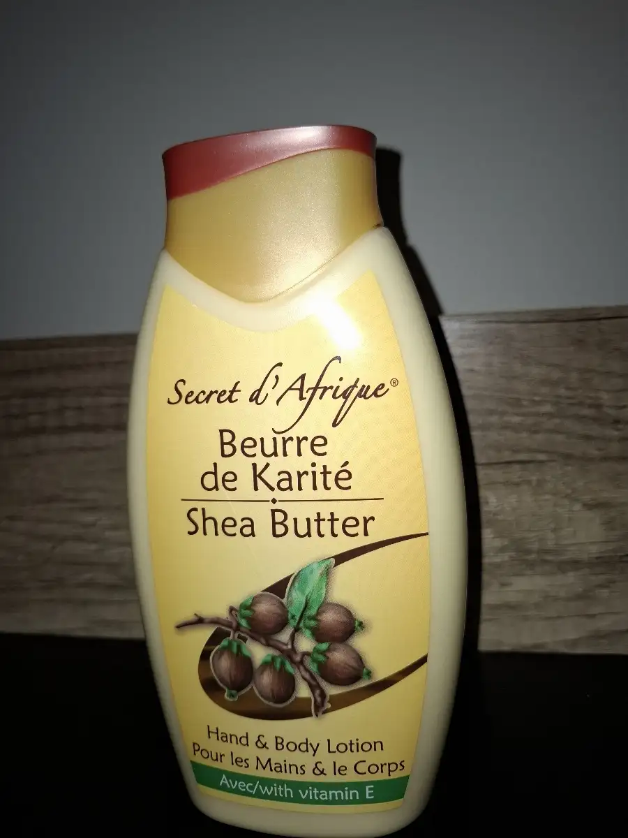 Secret d'Afrique - Crème Beurre de Karité, Mains et Corps 500 ml