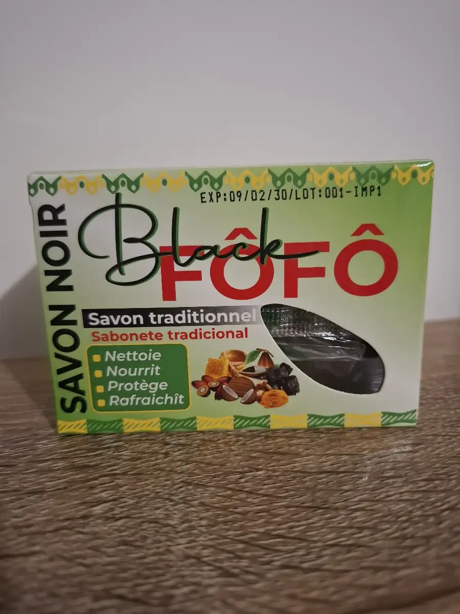 Savon Noir Traditionnel 225g - BLACK FOFO